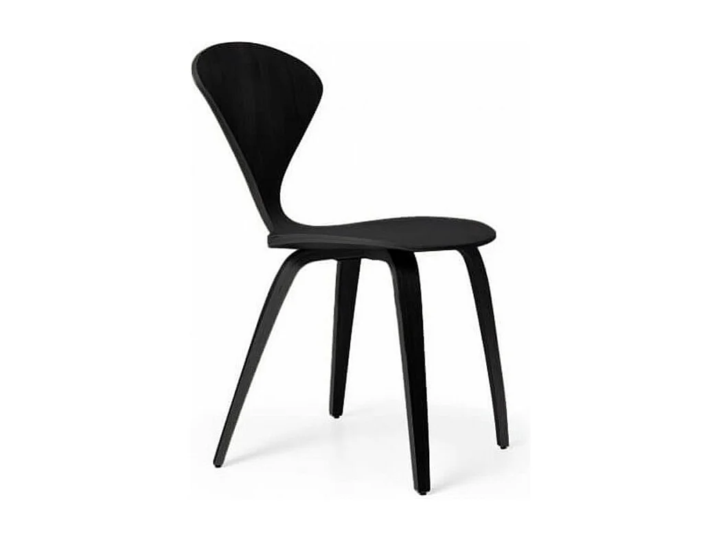 Chaise en bois frênes noir fait à la main Milener