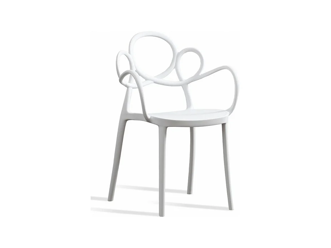 Chaise originale polypropylène blanche Maliano