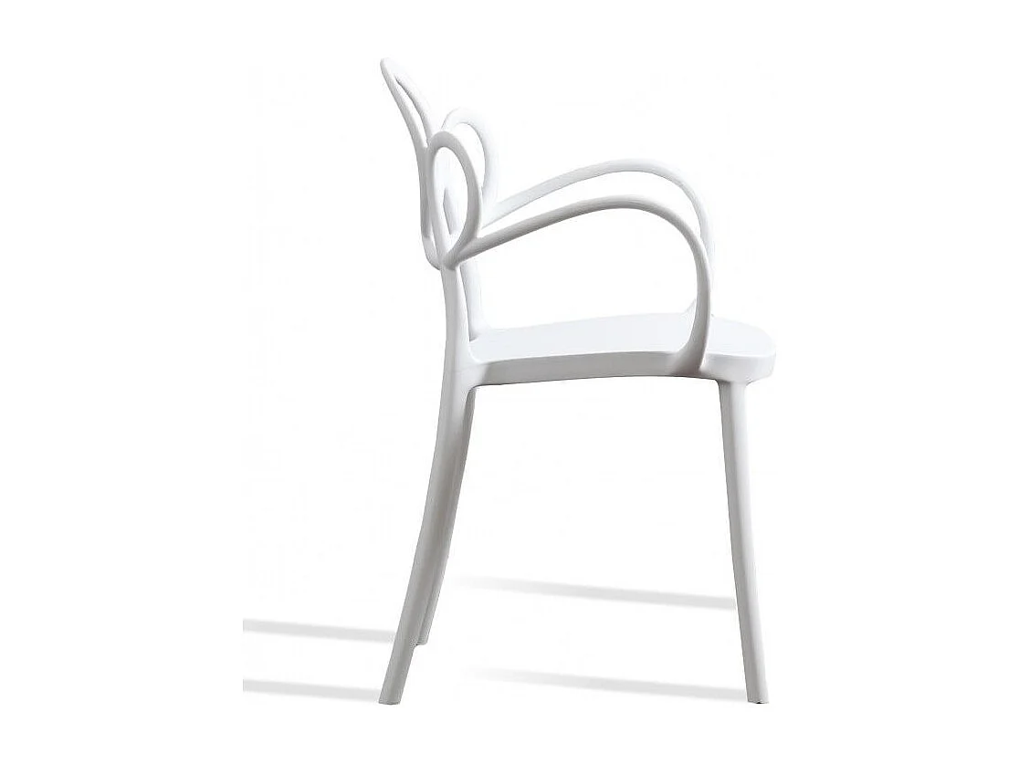 Silla MALIANO de polipropileno – Interior y exterior-Color Blanco
