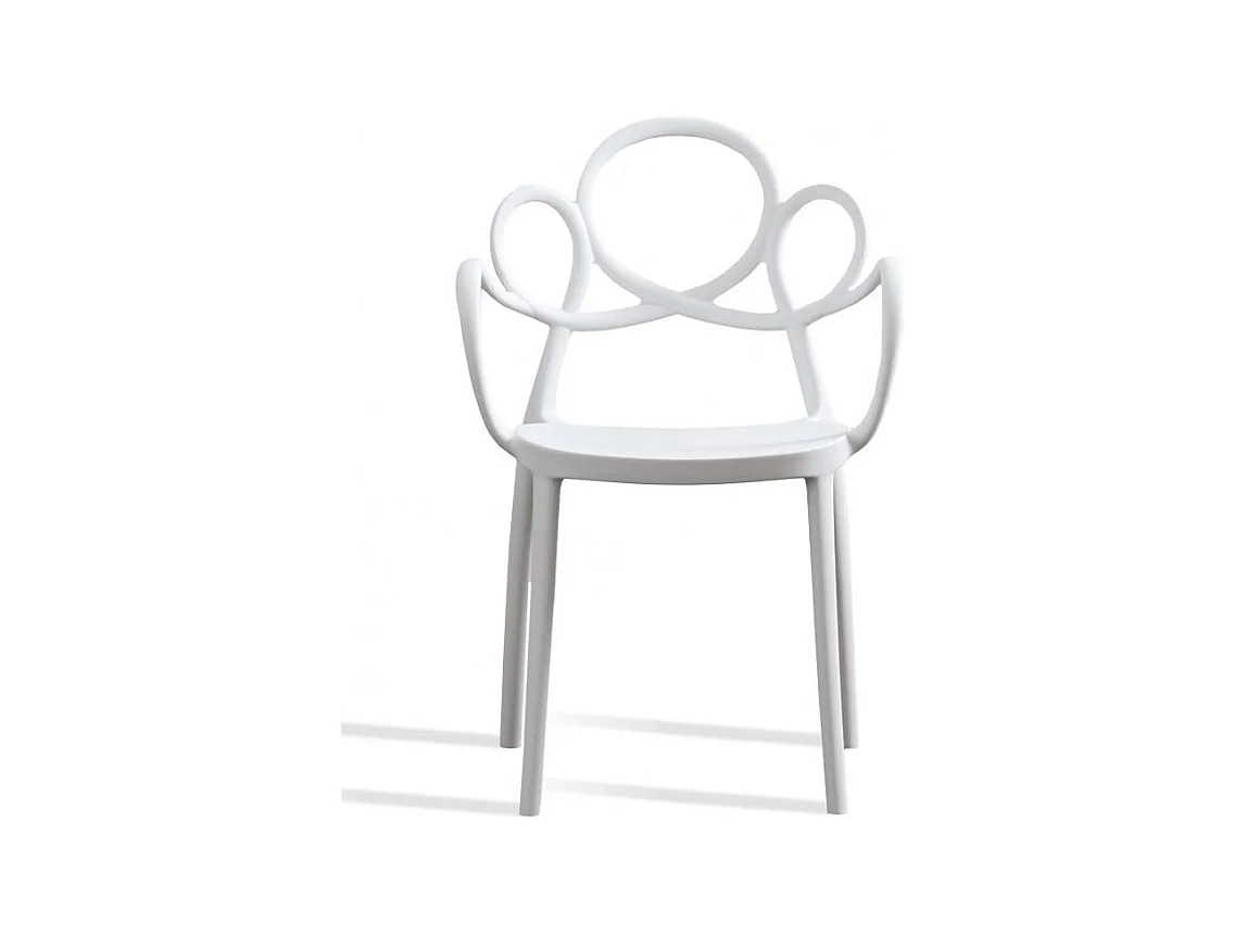 Silla MALIANO de polipropileno – Interior y exterior-Color Blanco