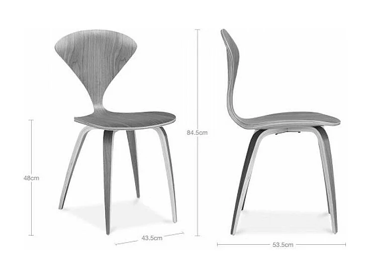 Chaise en bois frênes naturel fait à la main Milener