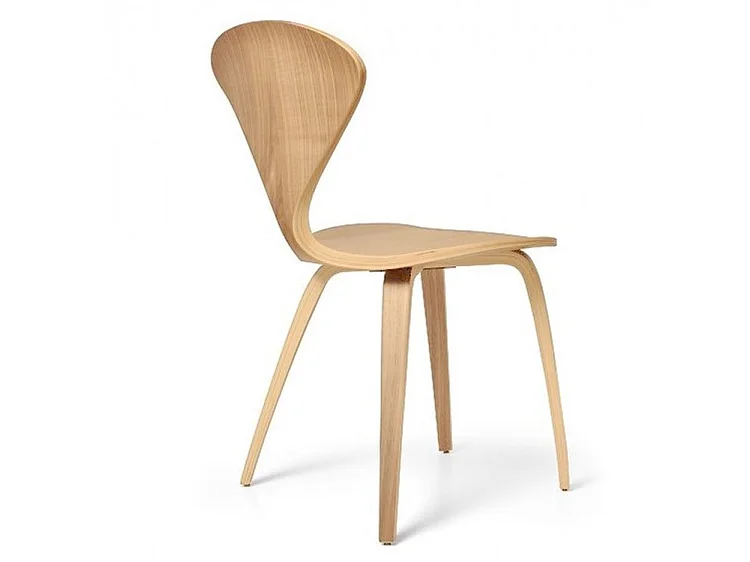Silla de madera Milener: elegancia artesanal y diseño premium-Natural
