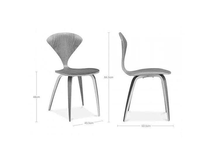 Silla de madera Milener: elegancia artesanal y diseño premium-Natural