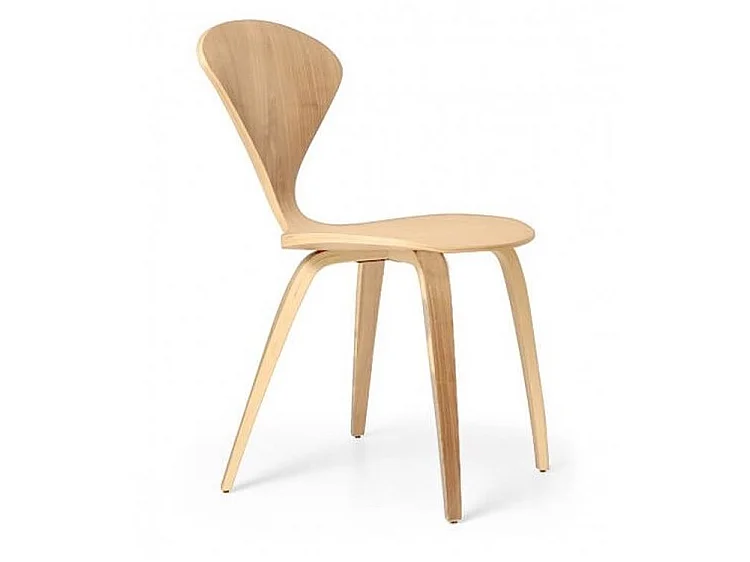 Silla de madera Milener: elegancia artesanal y diseño premium-Natural