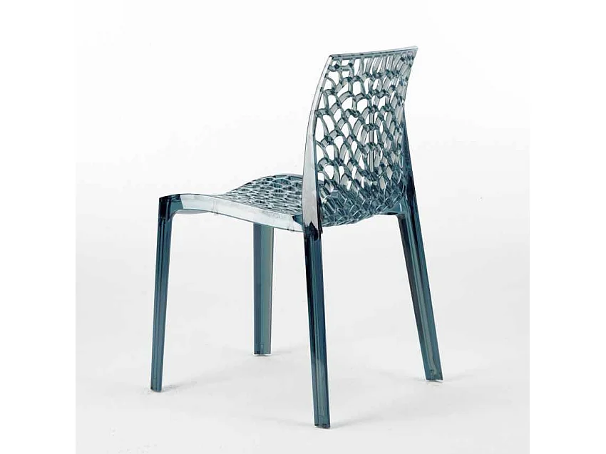Chaise transparente empilable Pikazo-Couleur Transparent