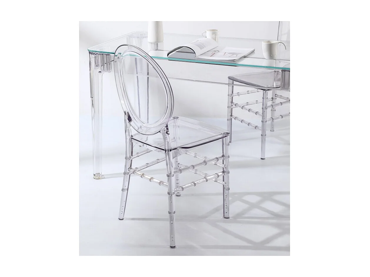 Chaise design transparente Velkra