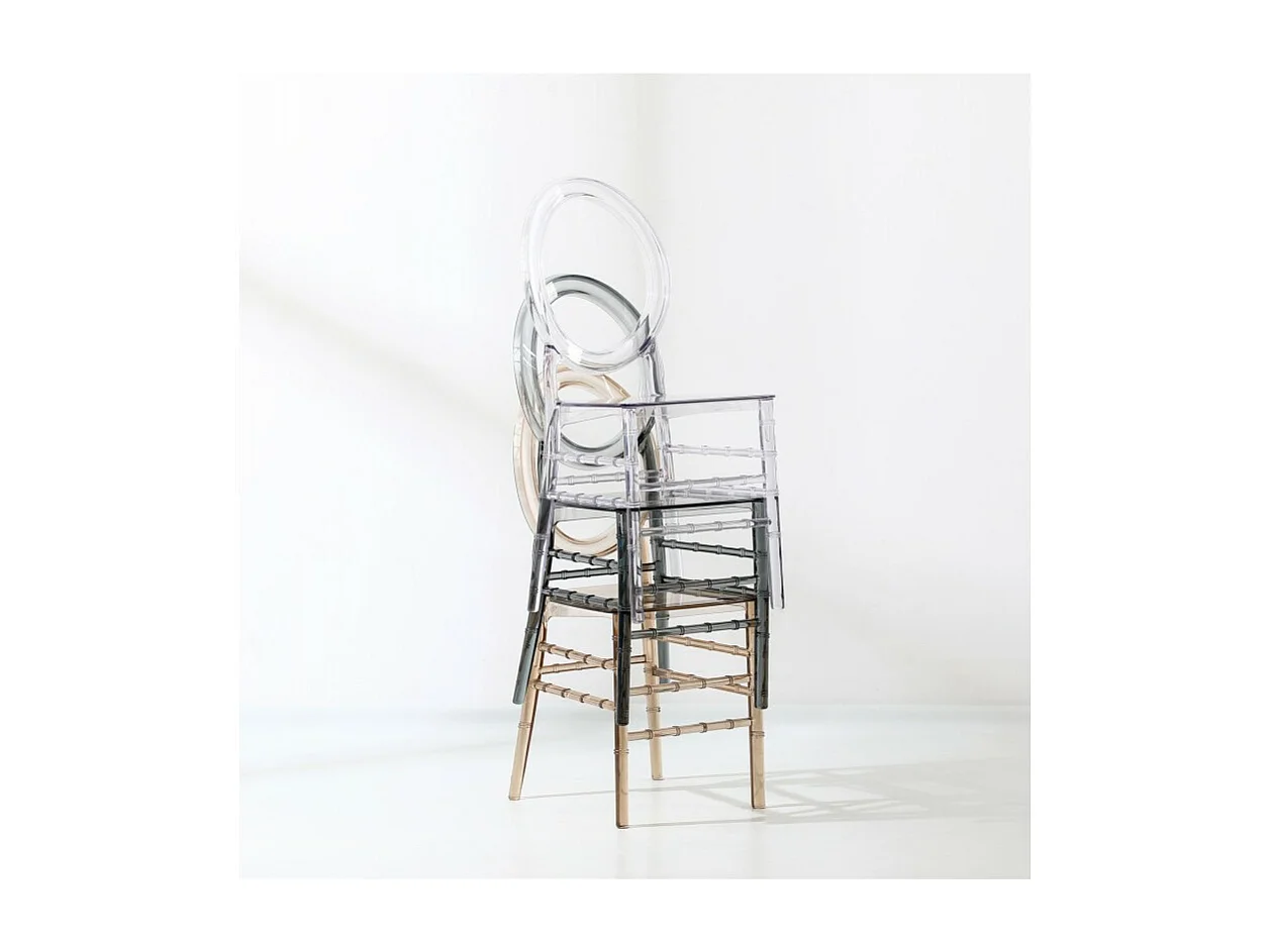 Chaise design transparente Velkra