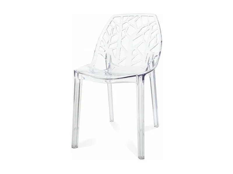 Chaise design ergonomique transparente Alexia