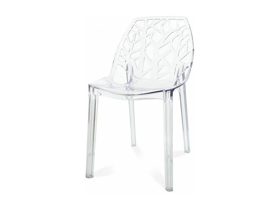 Chaise design ergonomique transparente Alexia