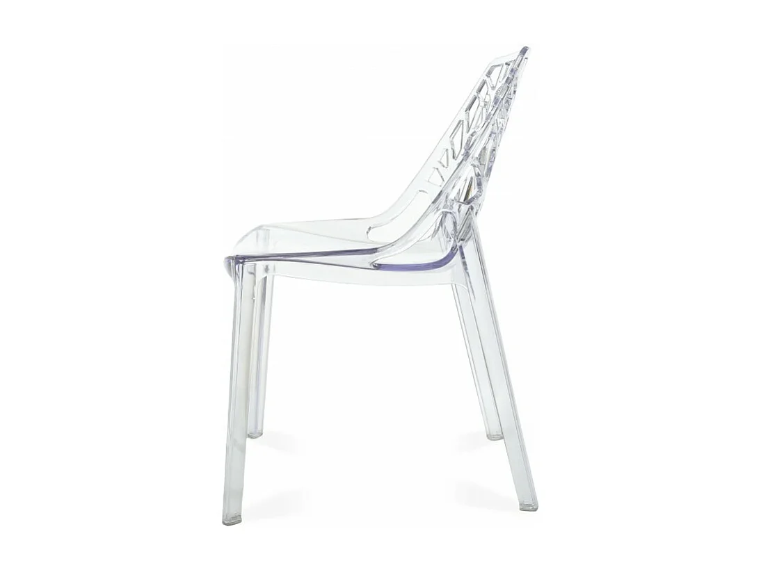 Chaise design ergonomique transparente Alexia