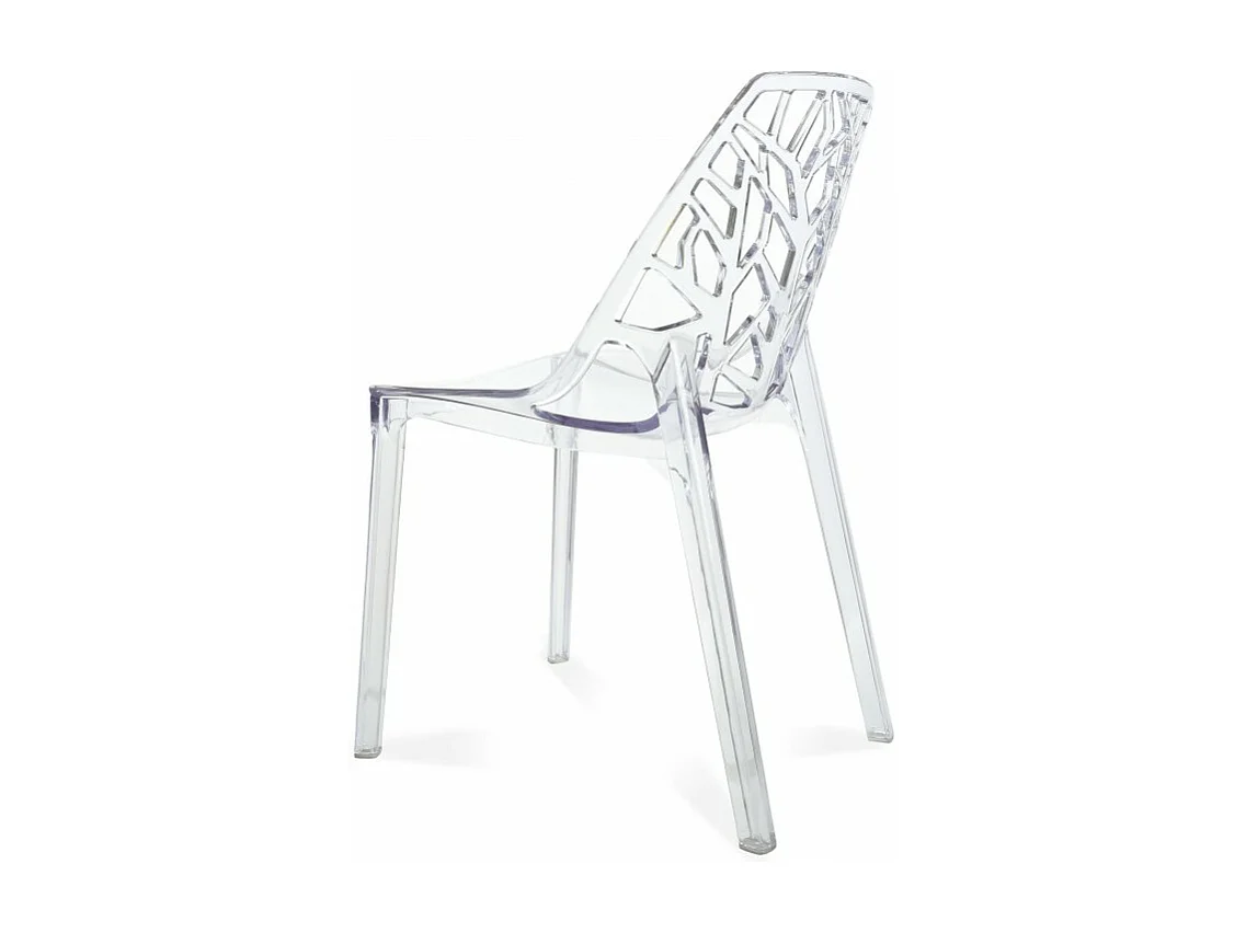 Chaise design ergonomique transparente Alexia