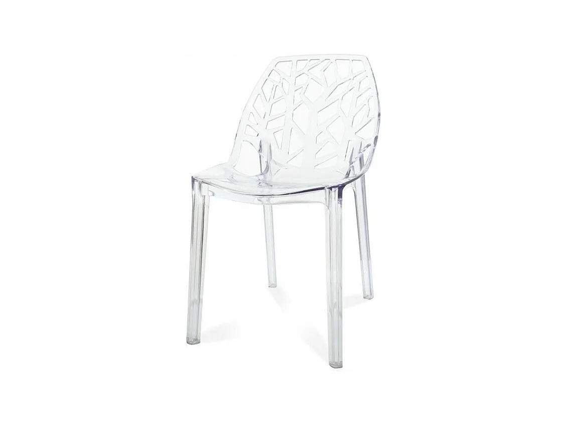 Chaise design ergonomique transparente Alexia