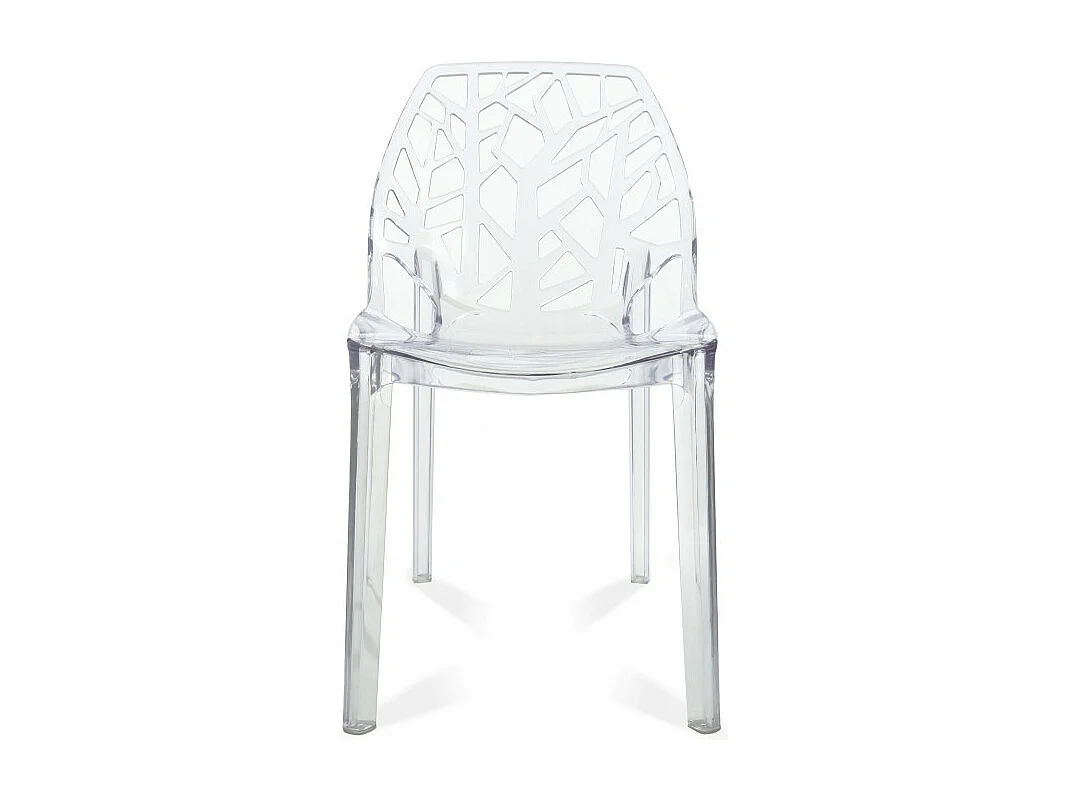 Chaise design ergonomique transparente Alexia