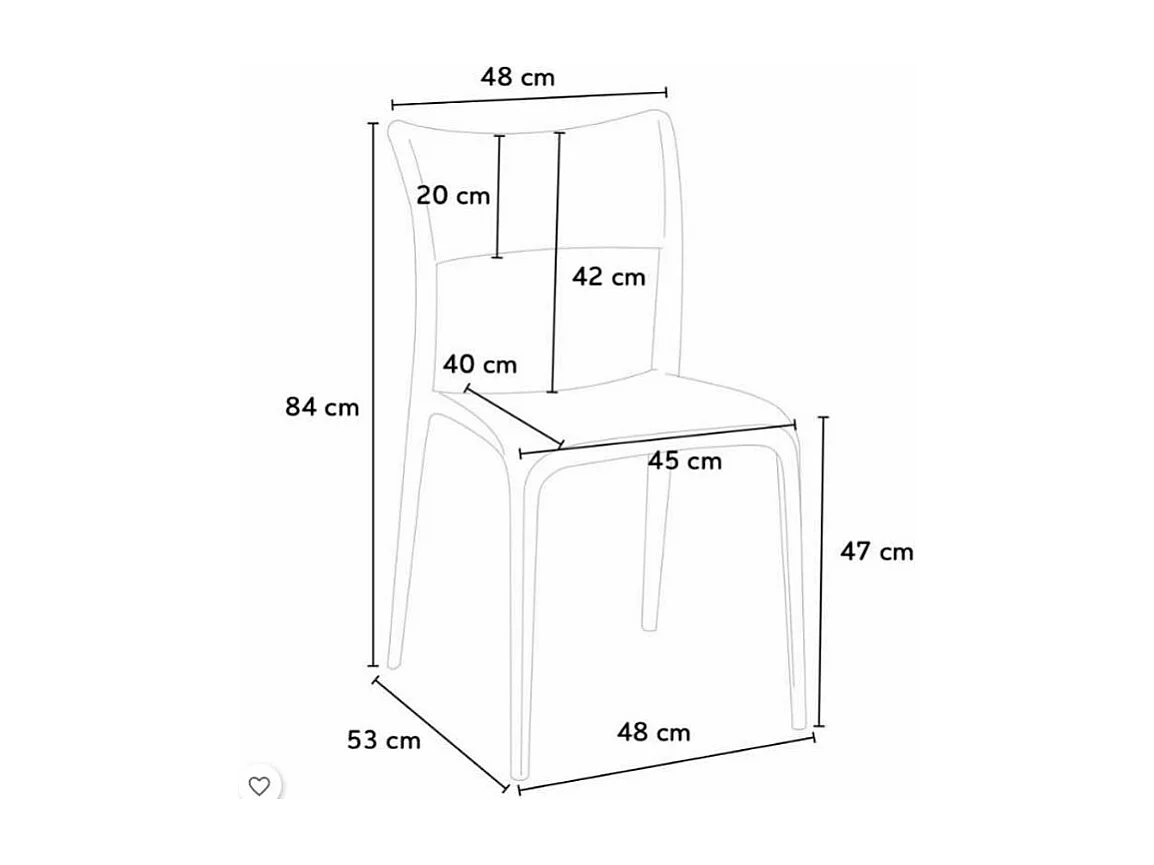 Chaise empilable Lozana-Couleur Gris