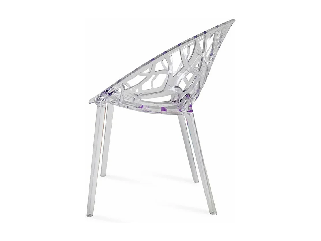 Chaise design ergonomique transparente Kristal