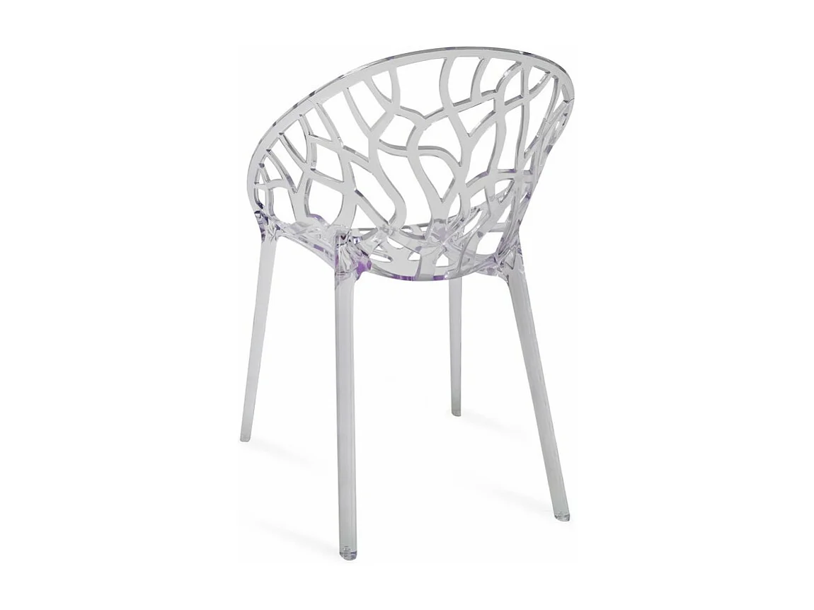 Chaise design ergonomique transparente Kristal