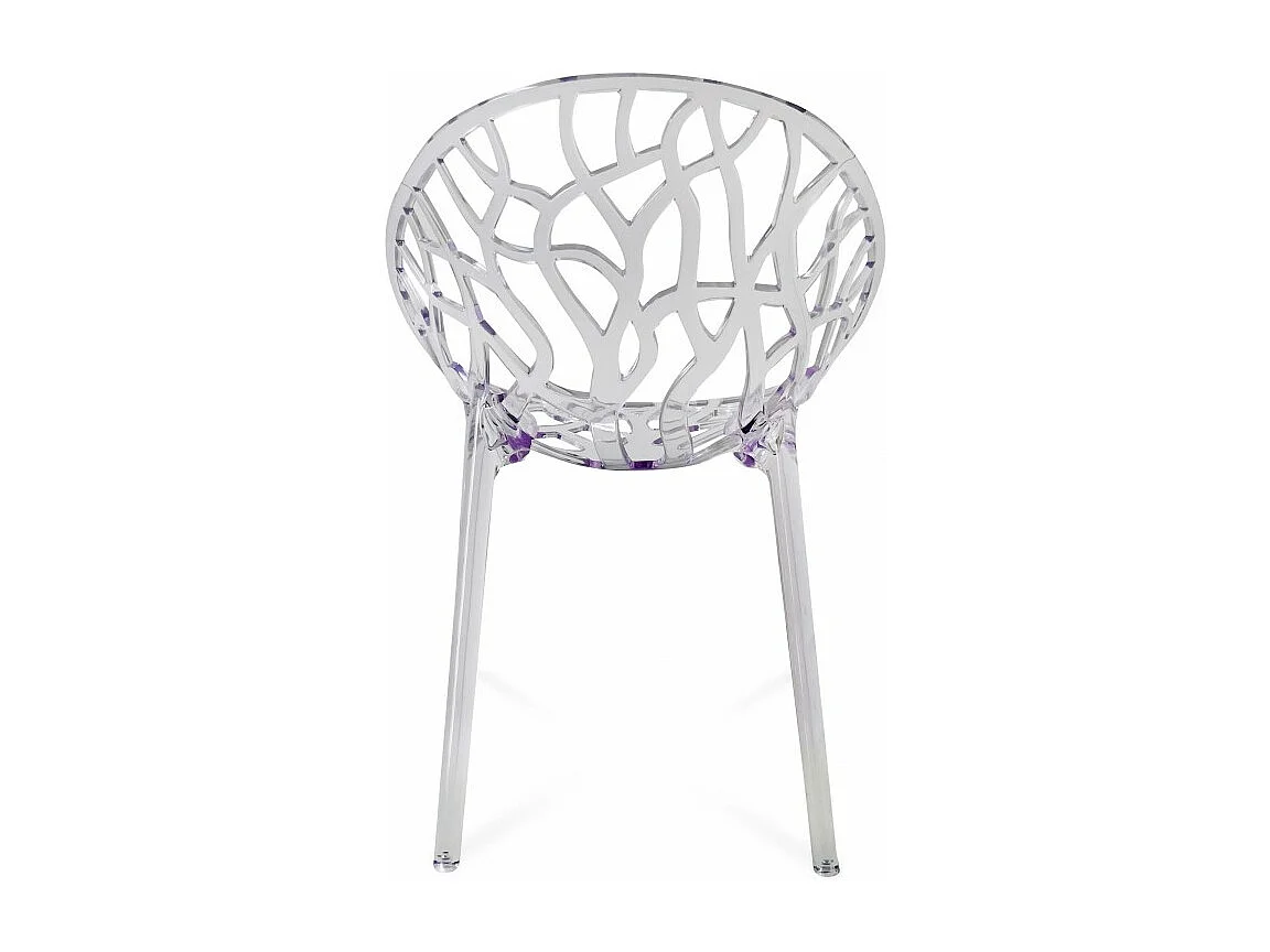 Chaise design ergonomique transparente Kristal