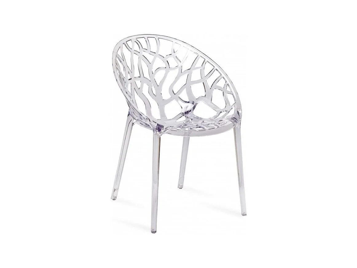 Kristal transparante ergonomische designstoel