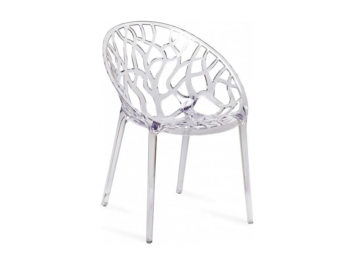 Chaise design ergonomique transparente Kristal
