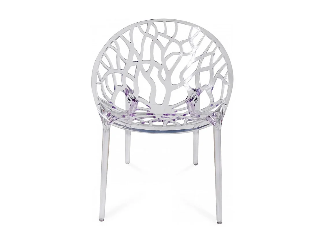 Chaise design ergonomique transparente Kristal