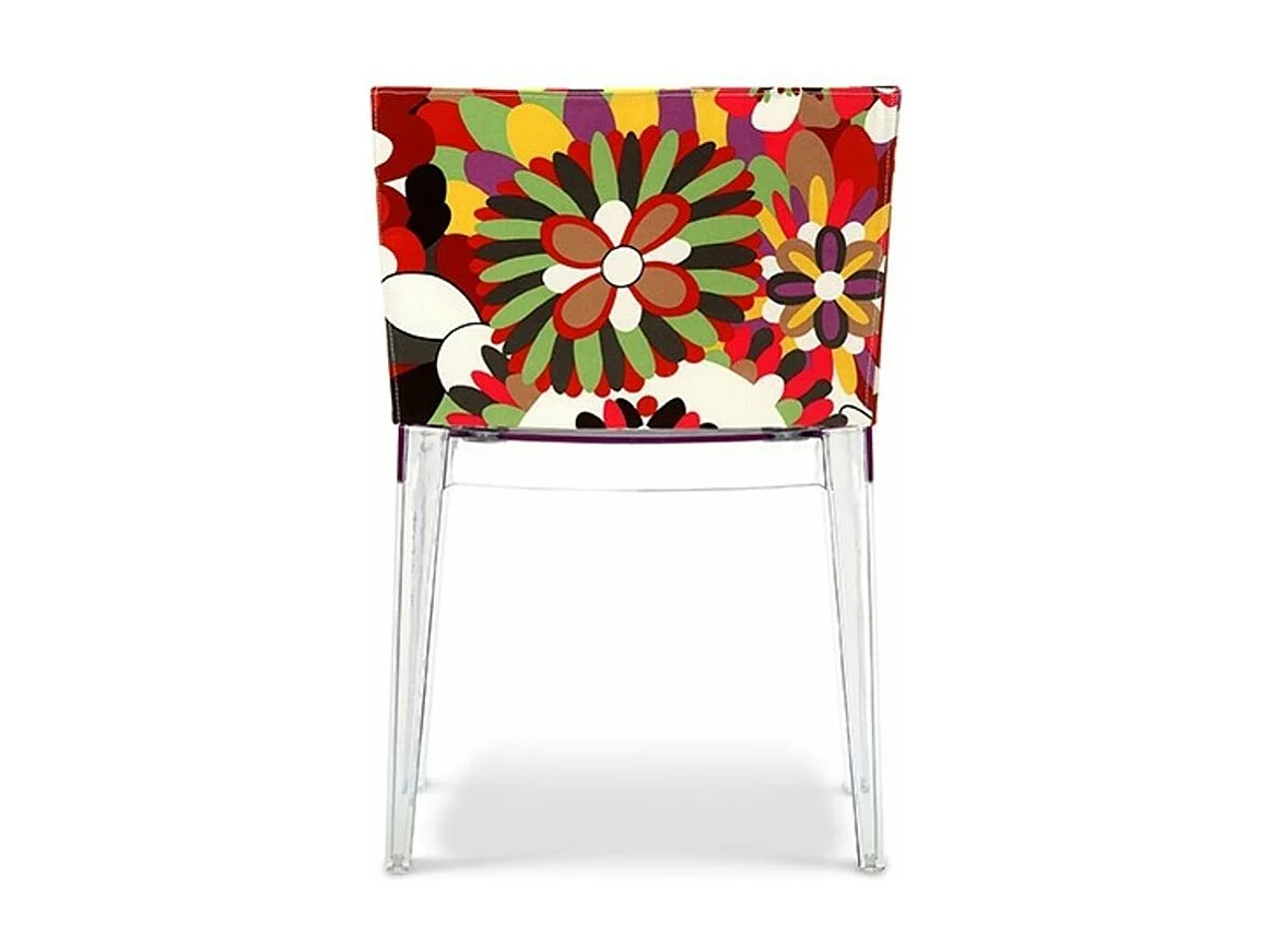 Delice transparante stoel met bloemenprint