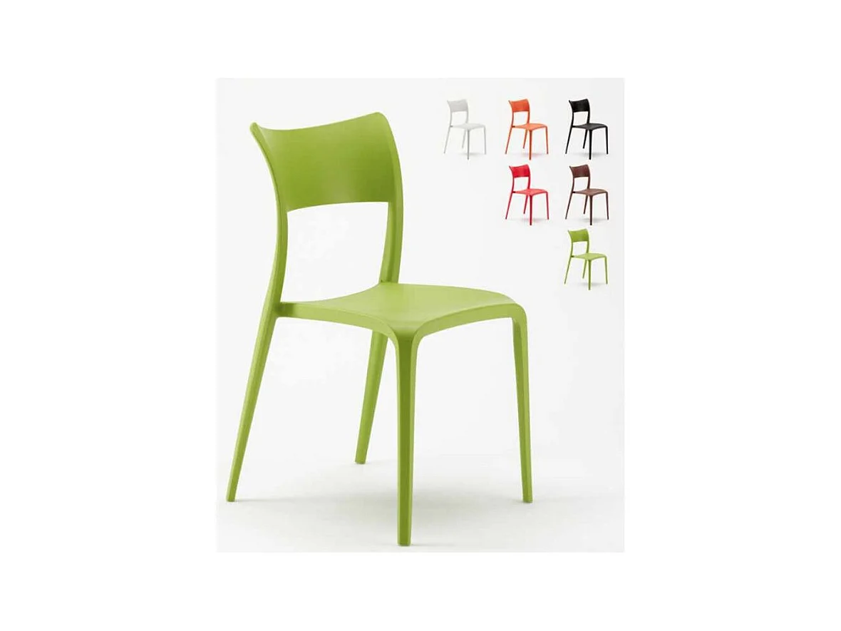Chaise empilable Lozana-Couleur Blanc