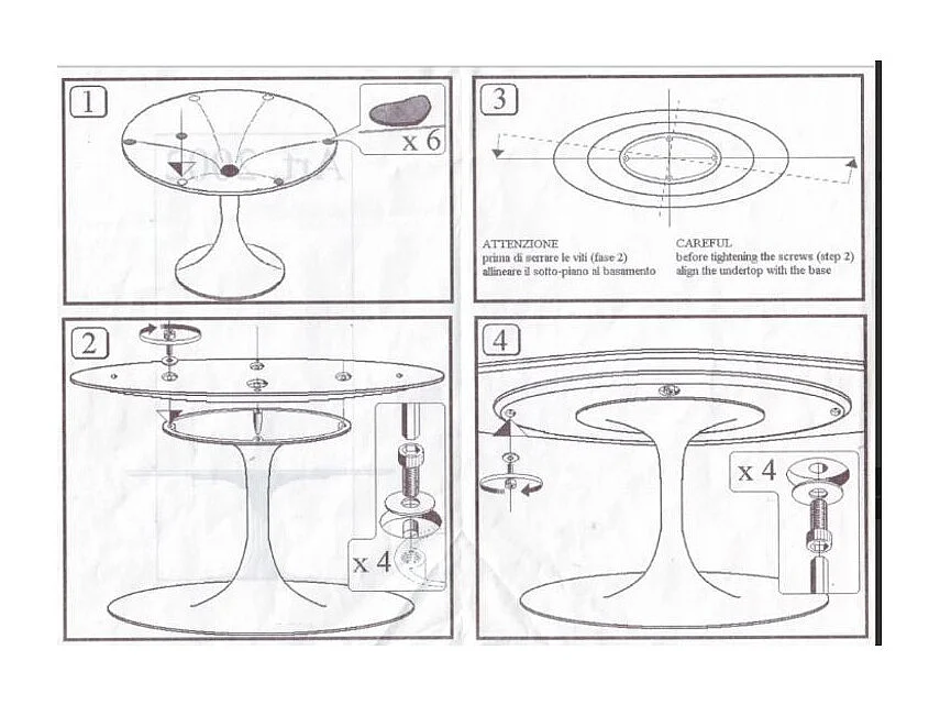 Table ronde 120cm laquée blanc Pétale