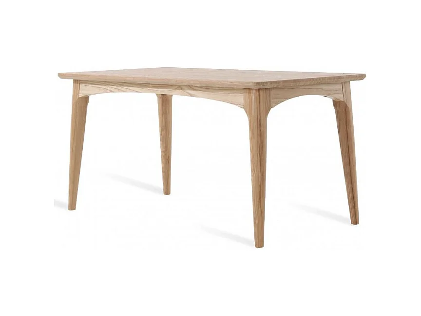 Table à manger en bois de frene clair Palina 150cm