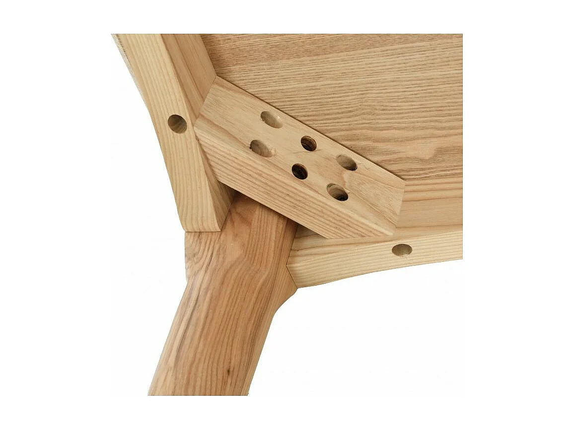 Table à manger en bois de frene clair Palina 150cm