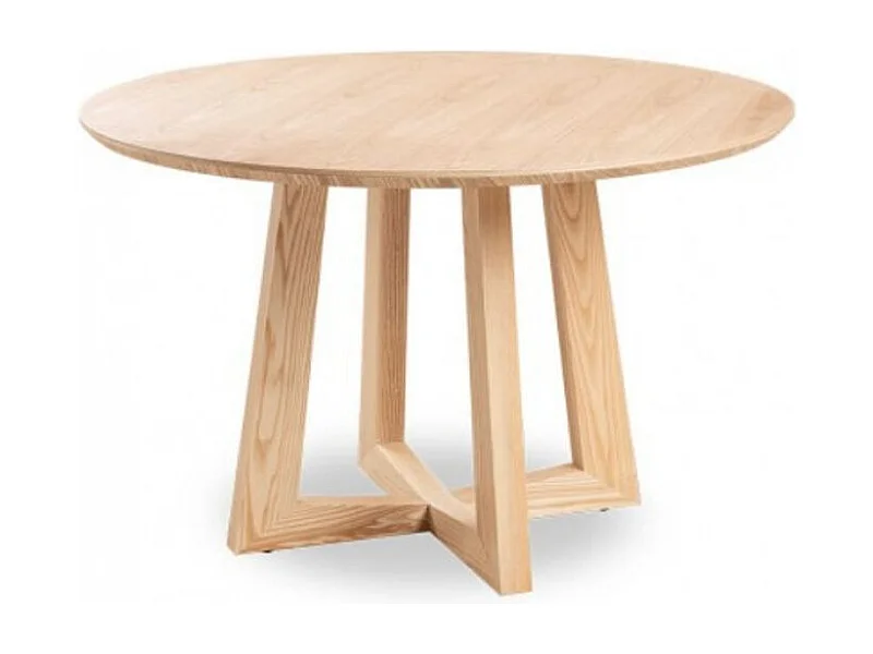 Ronde eettafel licht essenhout Tima 115 cm