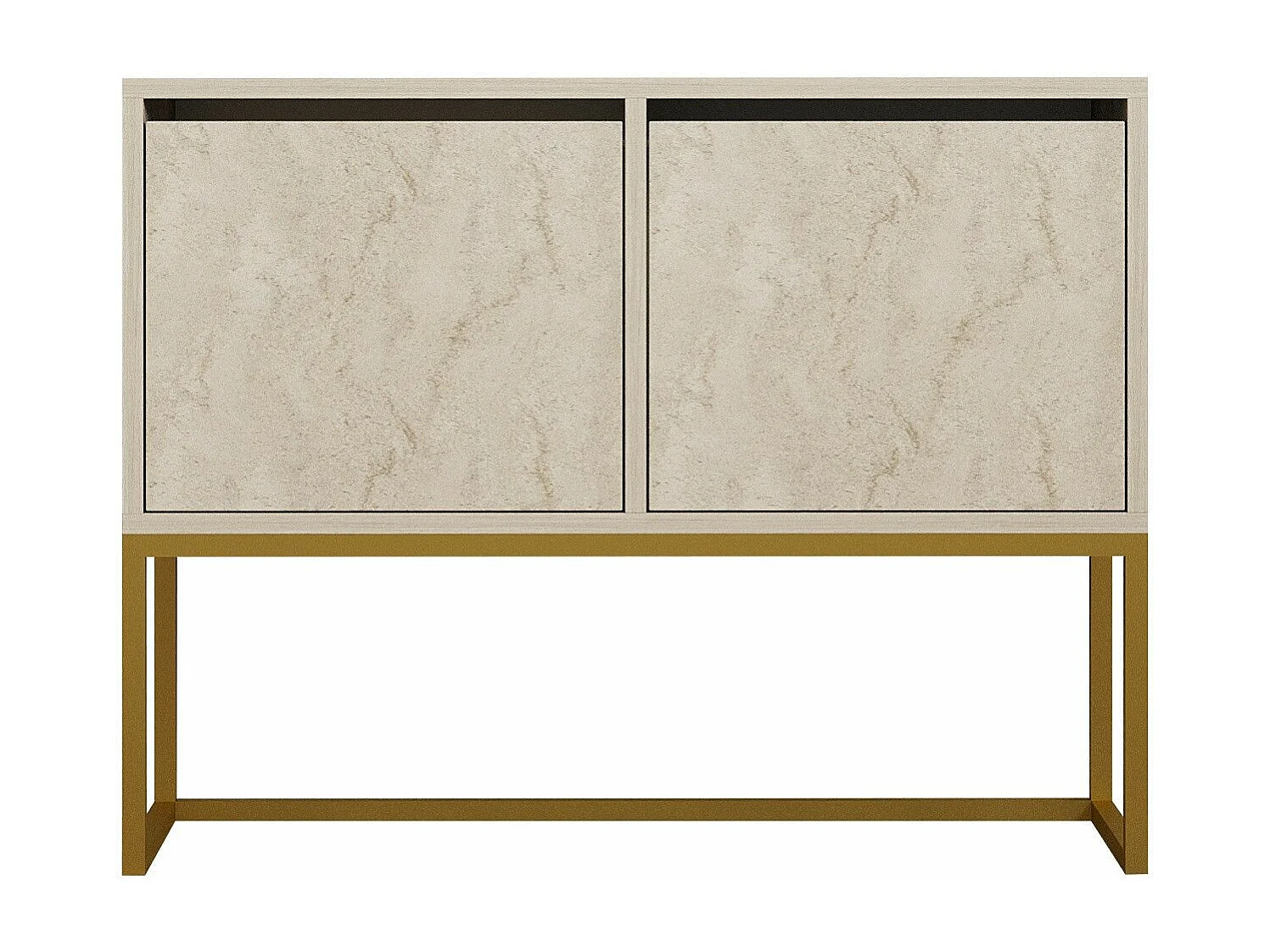 Aparador – 90 x 70 x 34 cm – Travertino – Painel de partículas revestido em melamina