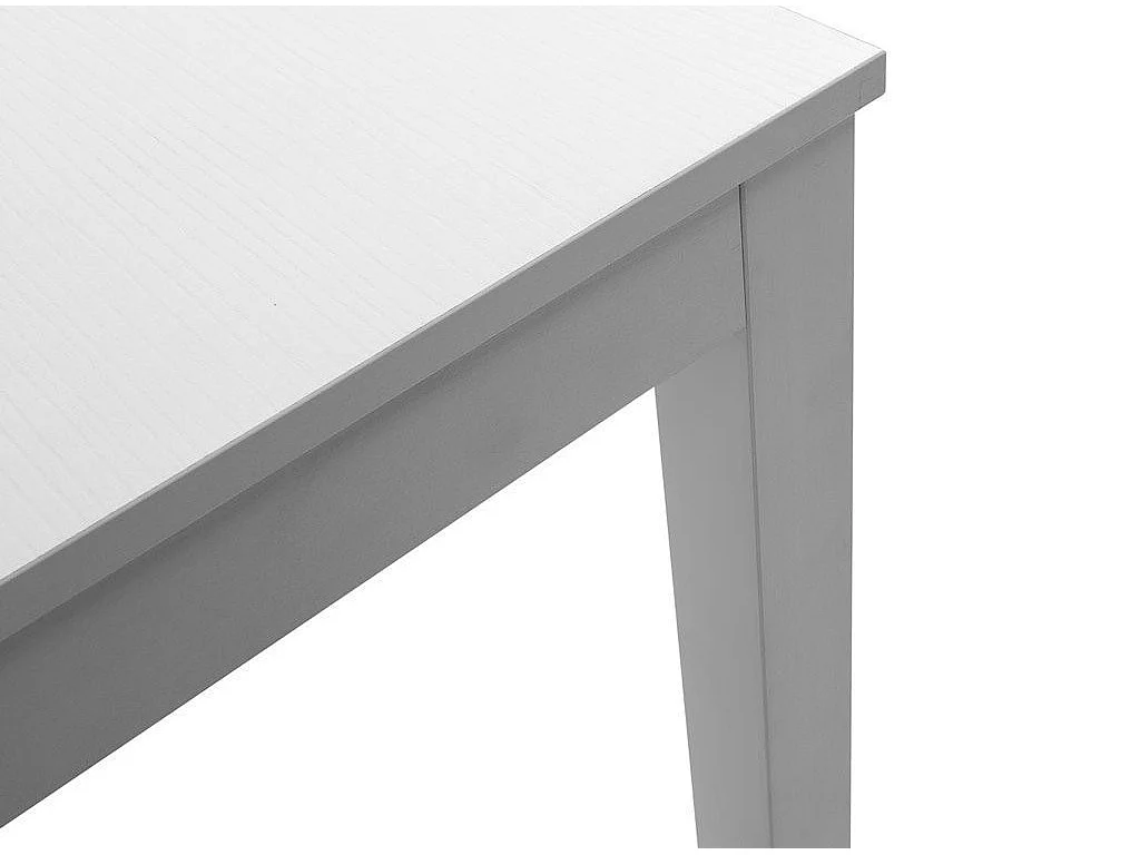 Table extensible 4 à 6 personnes L 130cm à 170cm mélaminé blanc Thali