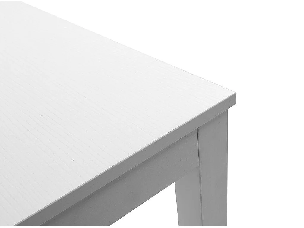 Uitschuifbare tafel voor 4 tot 6 personen L 130 cm tot 170 cm Thali wit melamine