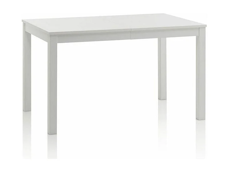 Table extensible 4 à 6 personnes L 130cm à 170cm mélaminé blanc Thali