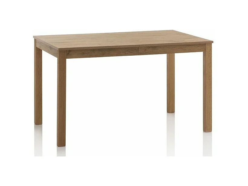 Table extensible 4 à 6 personnes L 130cm à 170cm mélaminé chêne clair Thali