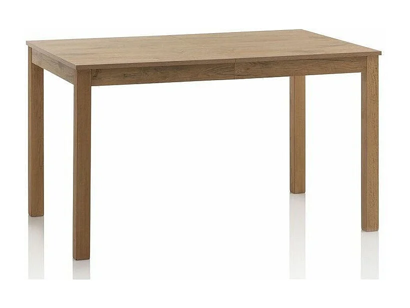 Table extensible 4 à 6 personnes L 130cm à 170cm mélaminé chêne clair Thali