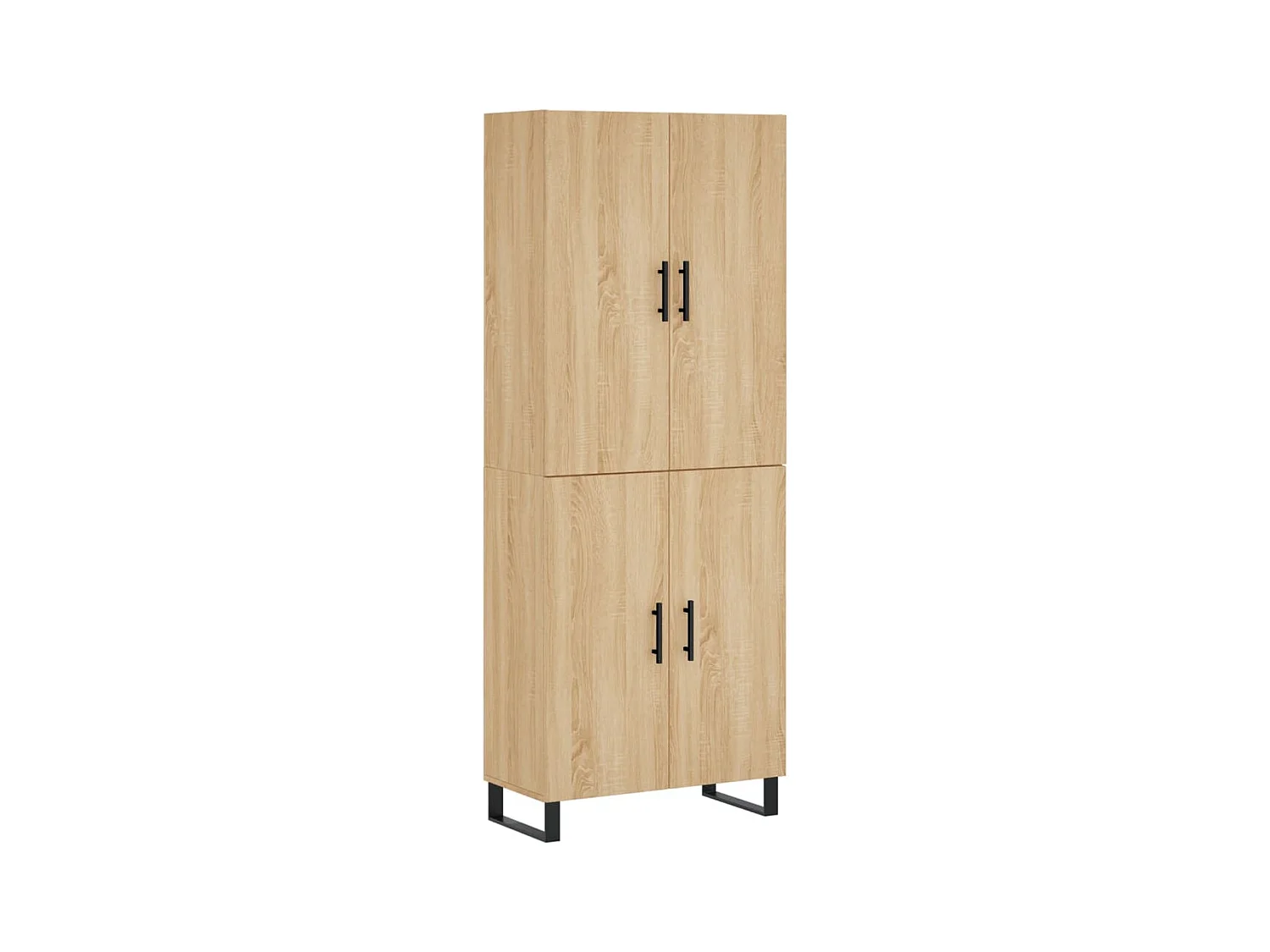 Buffet haut Chêne sonoma 69,5x34x180 cm Bois d'ingénierie