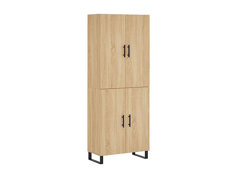 Armário alto 69,5x34x180 cm derivados de madeira cor sonoma