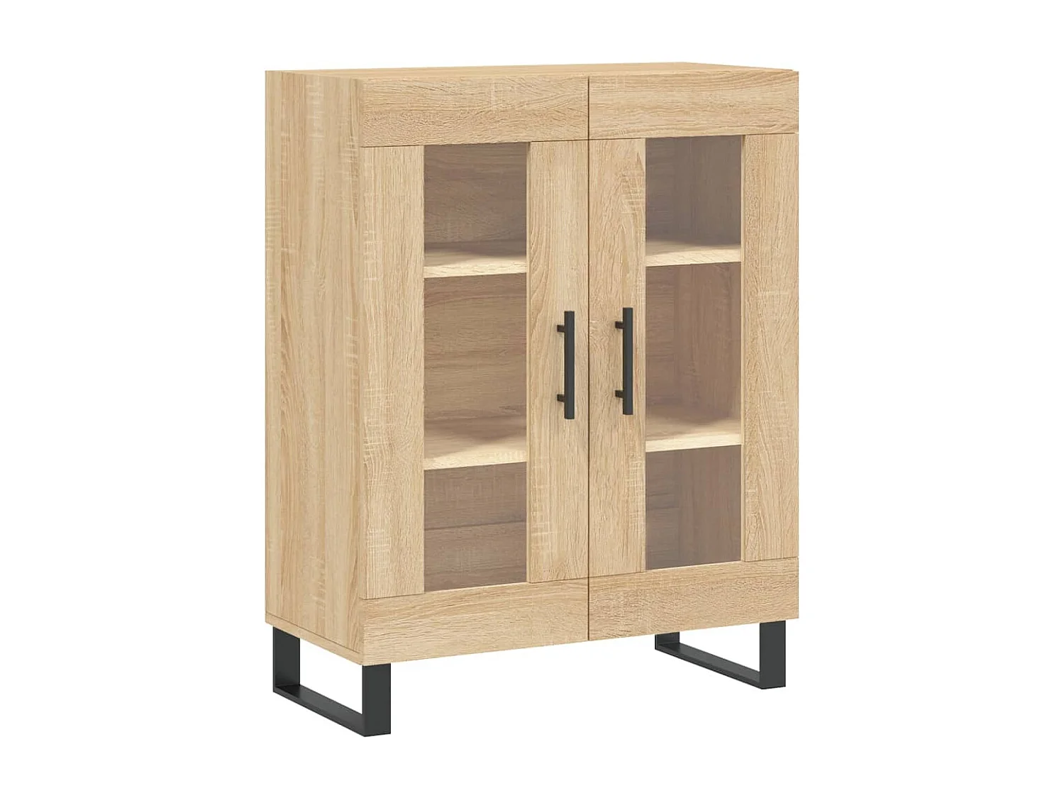 Highboard Sonoma-Eiche 69,5x34x180 cm Holzwerkstoff