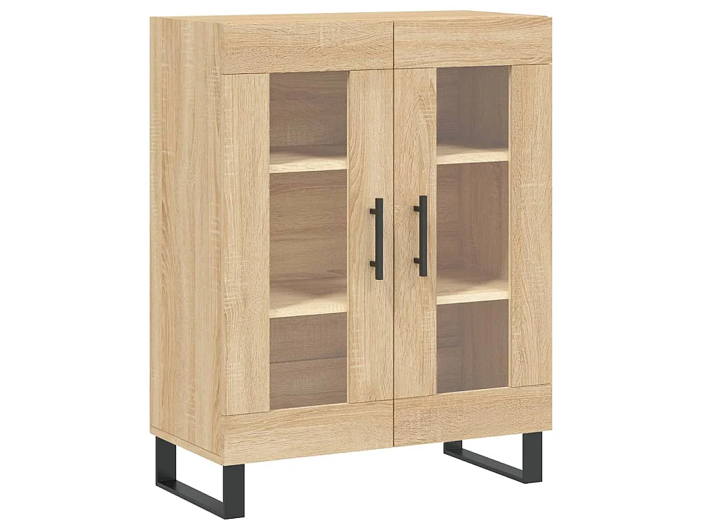 Buffet haut Chêne sonoma 69,5x34x180 cm Bois d'ingénierie