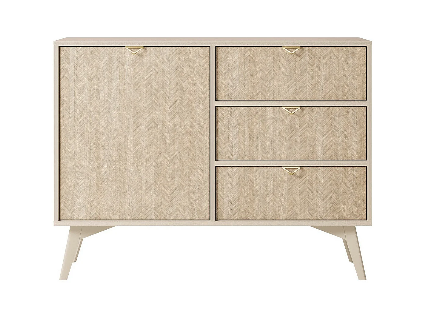 Cómoda AMBIHOME CHO - Bege, C106xP38xA80cm