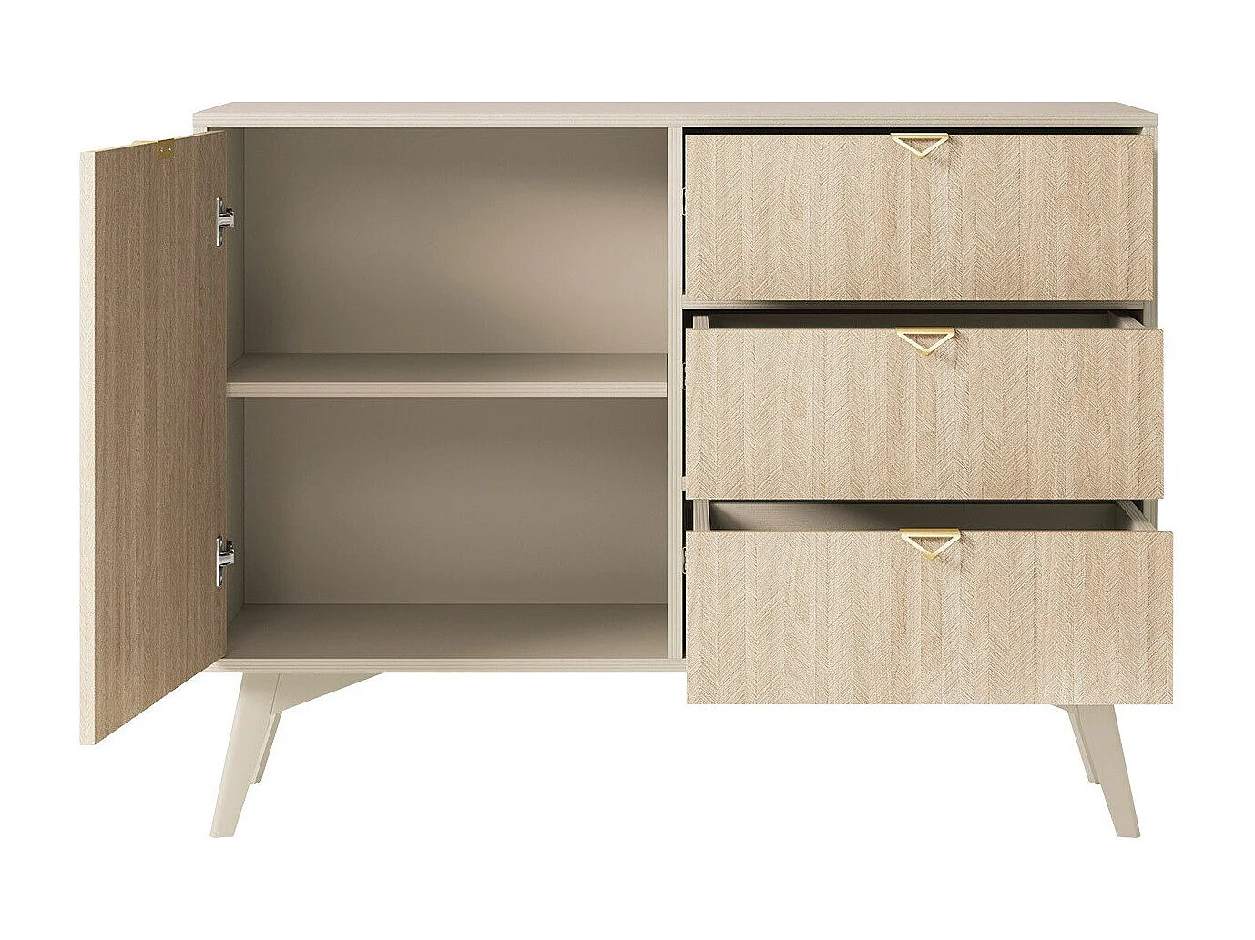 Cómoda AMBIHOME CHO - Bege, C106xP38xA80cm