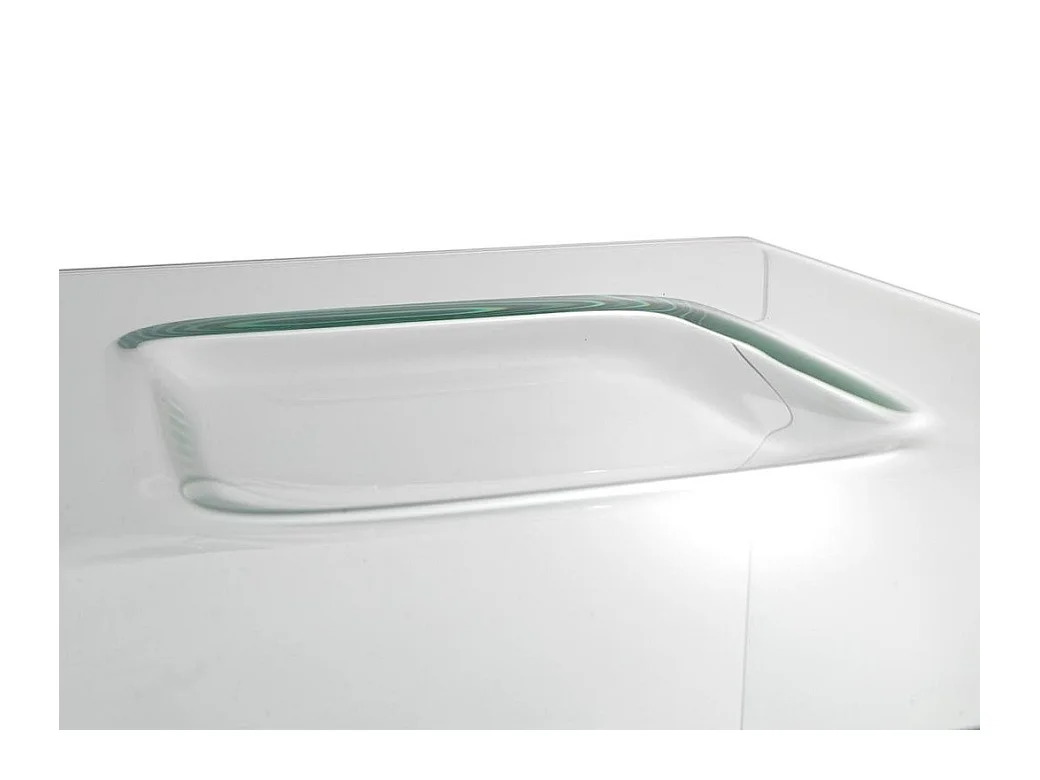 Table basse verre trempé transparent Ganola L 120cm