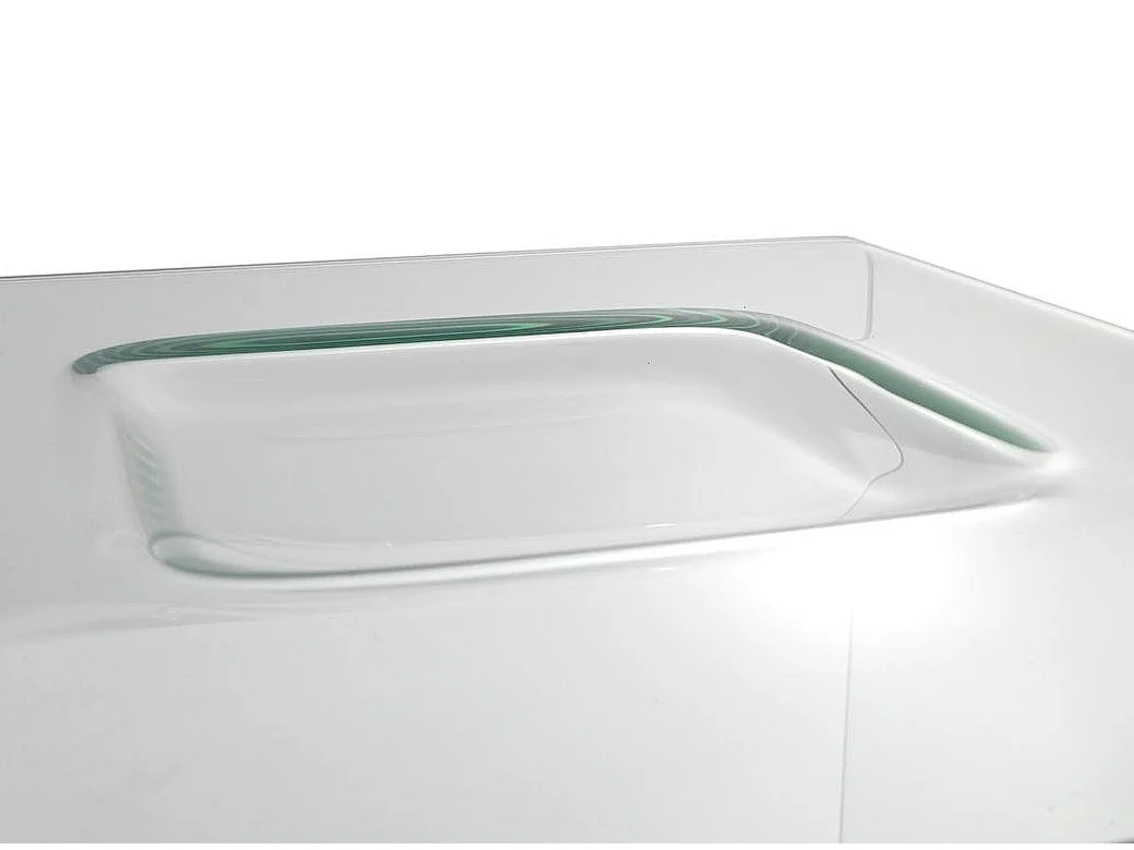 Table basse verre trempé transparent Ganola L 120cm