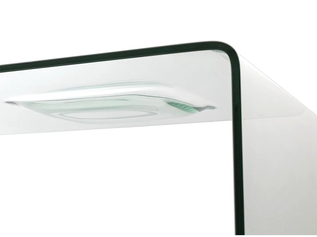 Table basse verre trempé transparent Ganola L 120cm