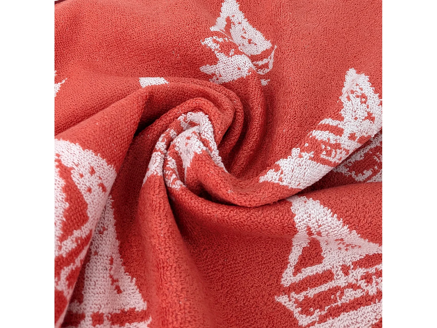 Lot de 2 torchons de cuisine 50x50 cm coton REGATTA orange