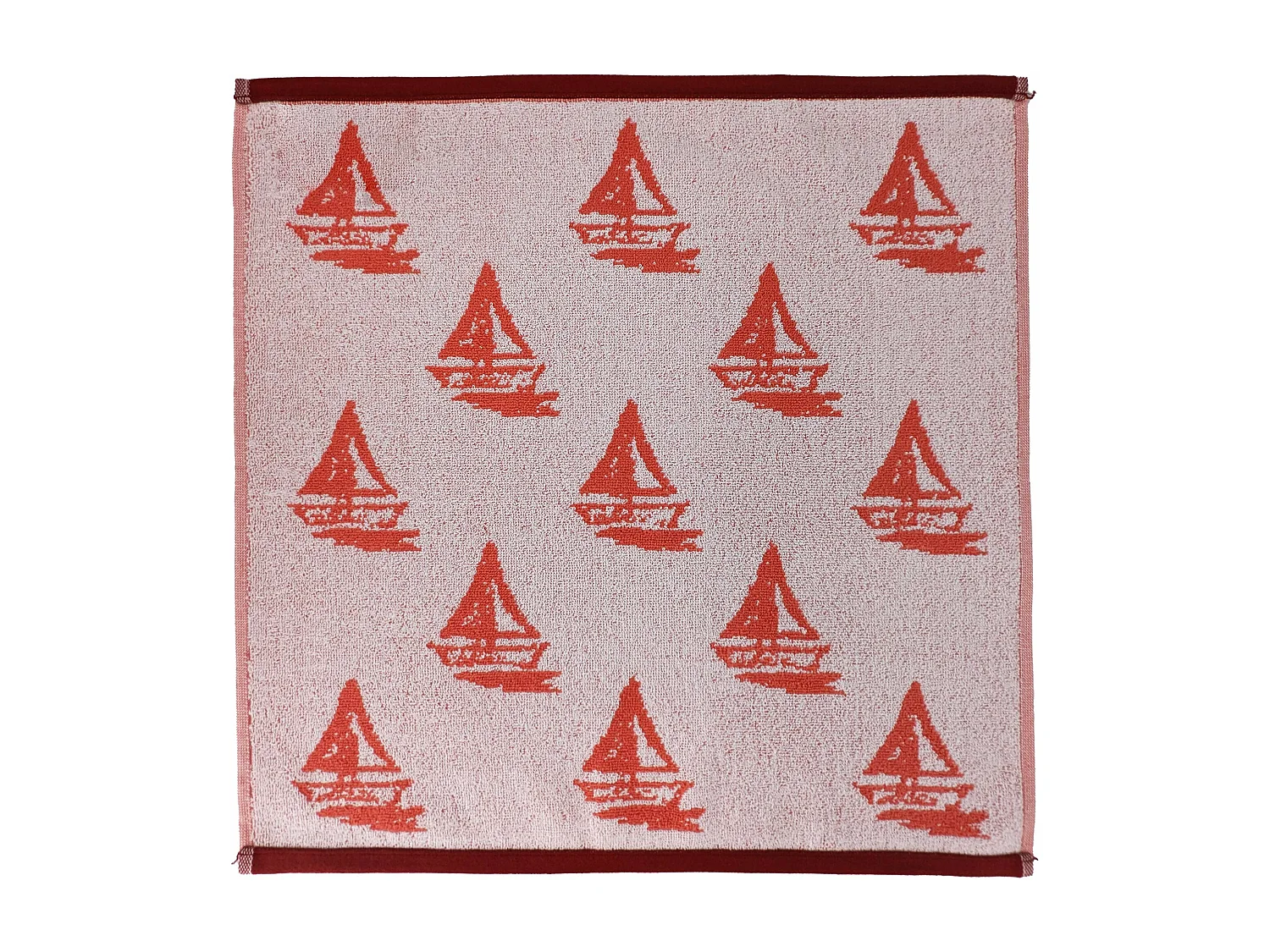 Lot de 2 torchons de cuisine 50x50 cm coton REGATTA orange
