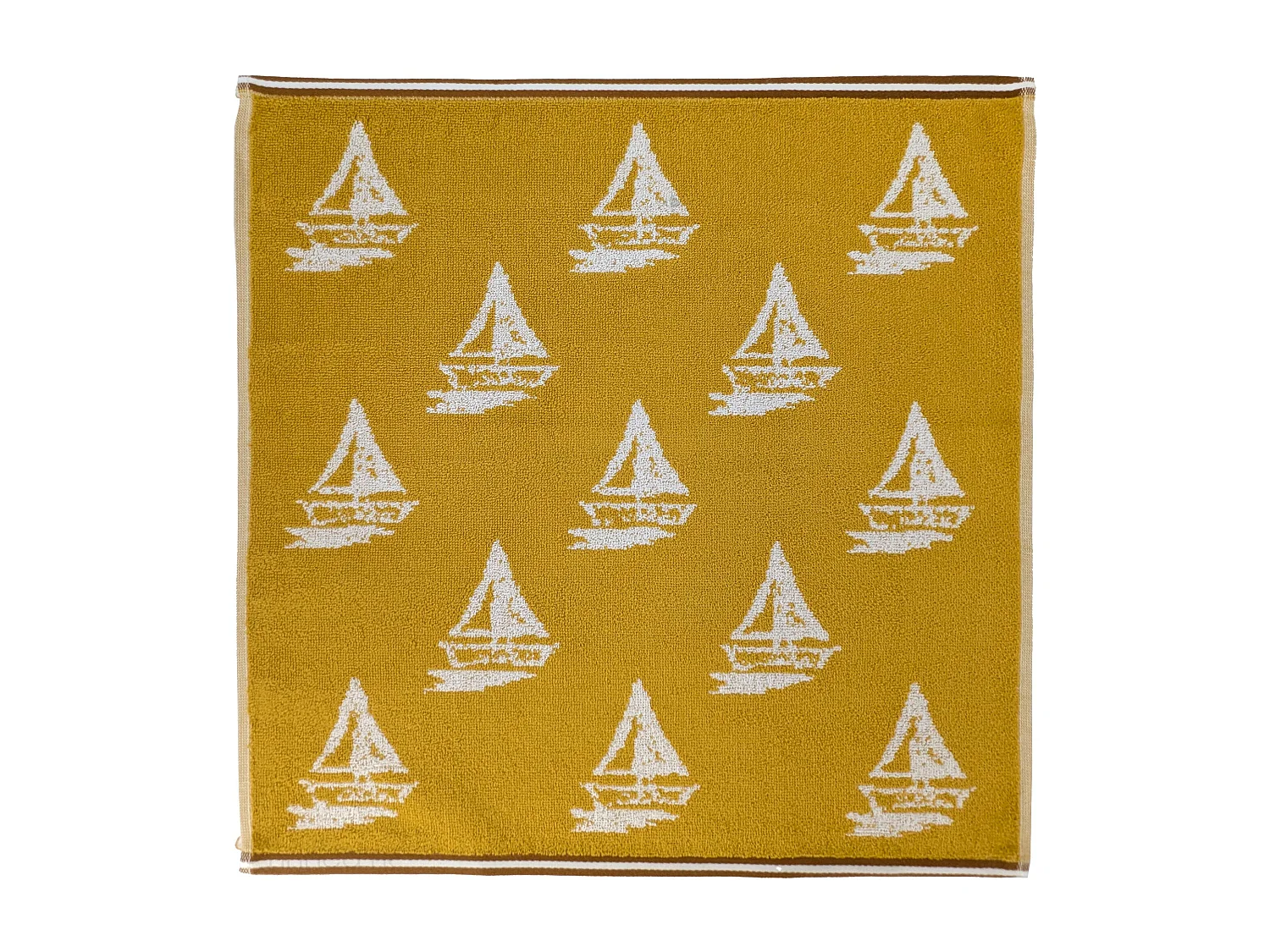 Lot de 2 torchons de cuisine 50x50 cm coton REGATTA jaune