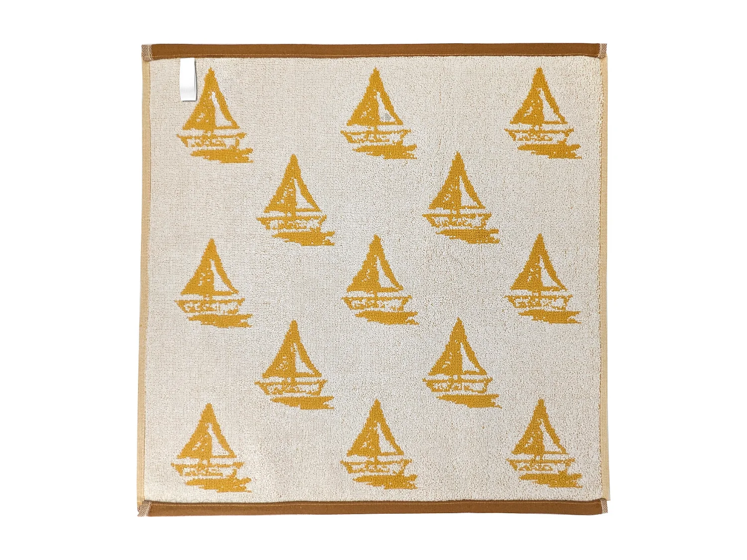 Lot de 2 torchons de cuisine 50x50 cm coton REGATTA jaune