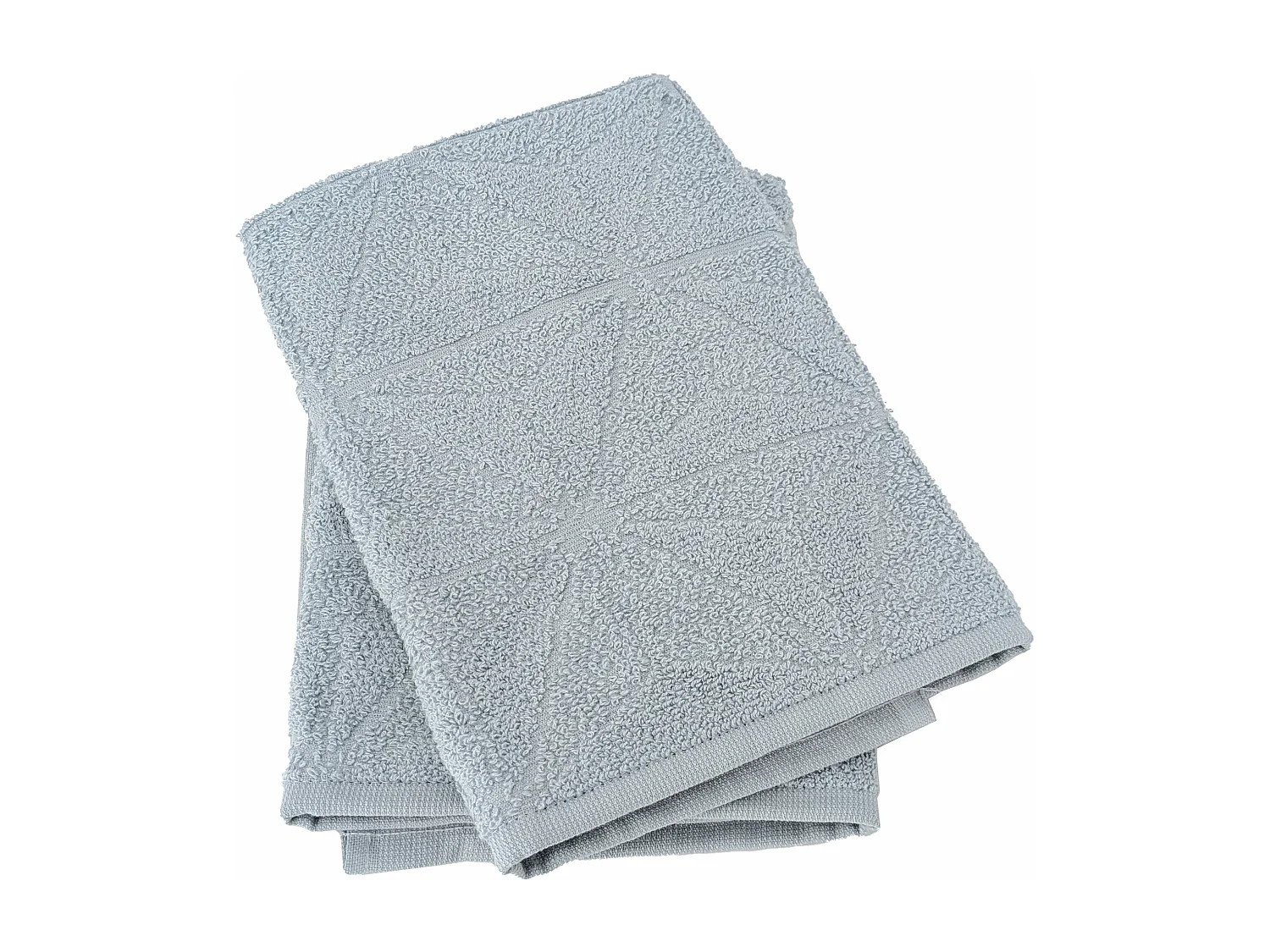 Lot de 2 torchons de cuisine pur coton 50x50 cm OPTICAL bleu capri